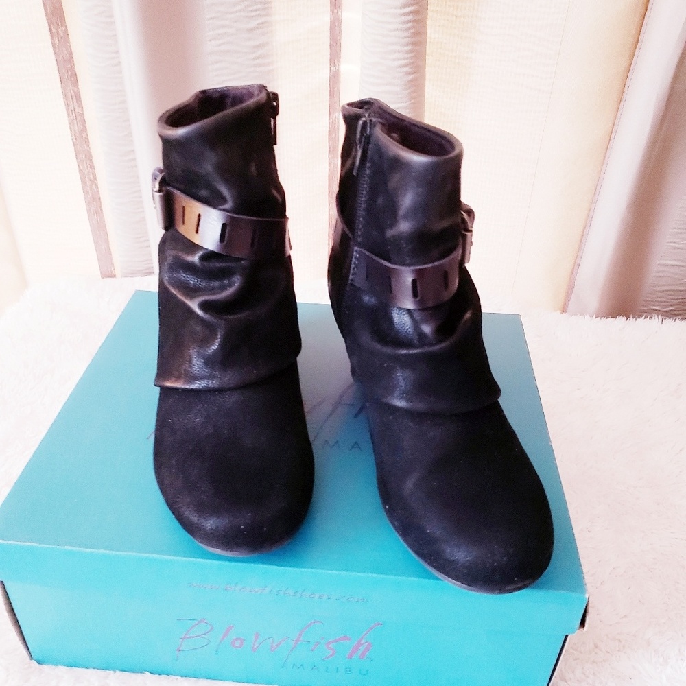 Blowfish wedge booties